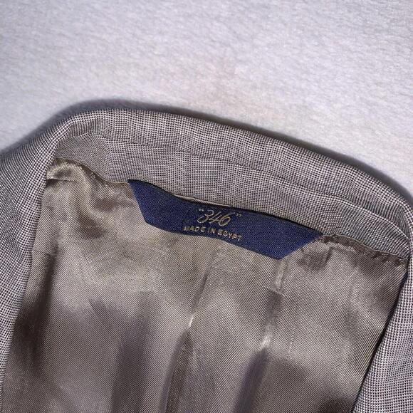 Brooks Brothers 346 Blazer Mens Sport Coat‎ Size 44RG Gray Business Stretch Wool - Picture 3 of 15